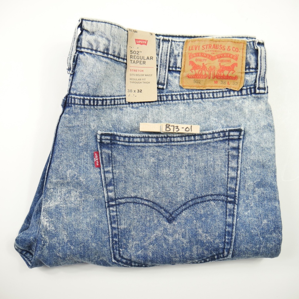 NEW Levi's Regular Taper Stretch Acid Wash Jean - Picture 4 of 7